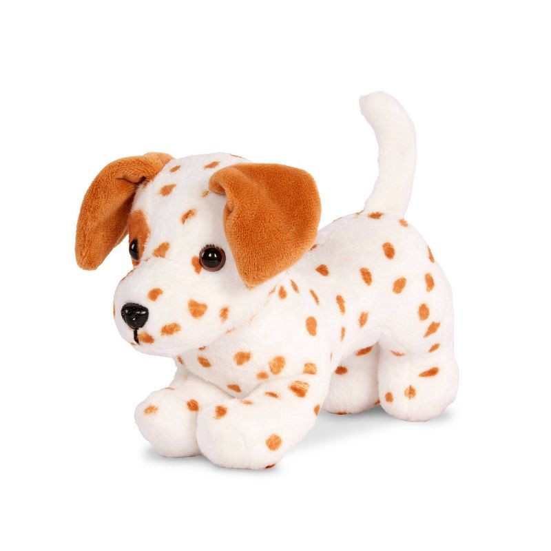 slide 4 of 5, Our Generation Vacay Pup Posable 6'' Lemon Dalmatian Dog Plush & Accessories Set for 18'' Dolls, 1 ct