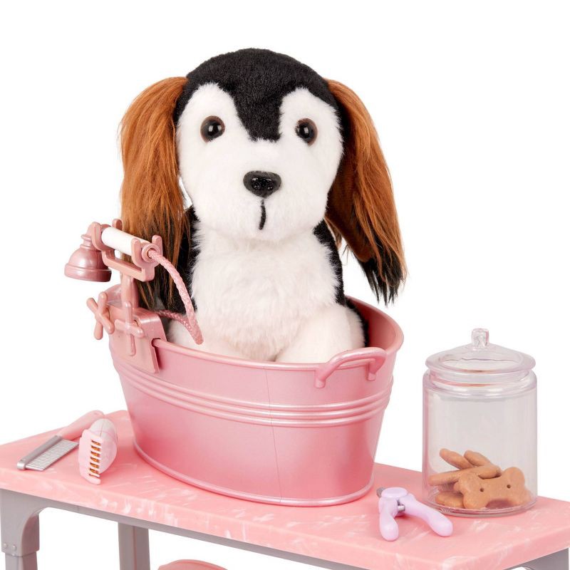 slide 4 of 6, Our Generation Scrub & Style Pet Grooming Table Accessory Set for 18'' Dolls, 1 ct