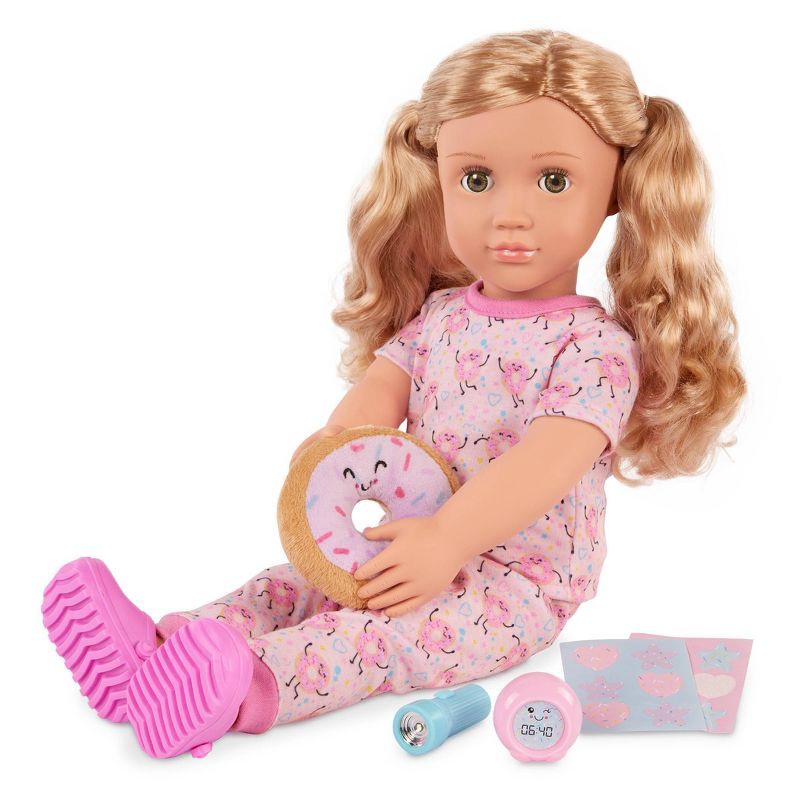 slide 3 of 4, Our Generation Dreaming of Donuts Pink Pajama Outfit & Accessories for 18'' Dolls, 1 ct