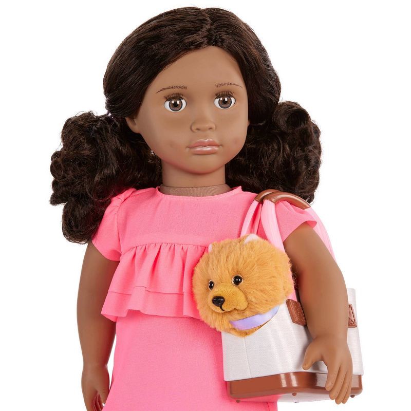 slide 2 of 6, Our Generation Ayanna & Goldie 18'' Doll & Pet Dog Plush Carrier Accessories Set, 1 ct