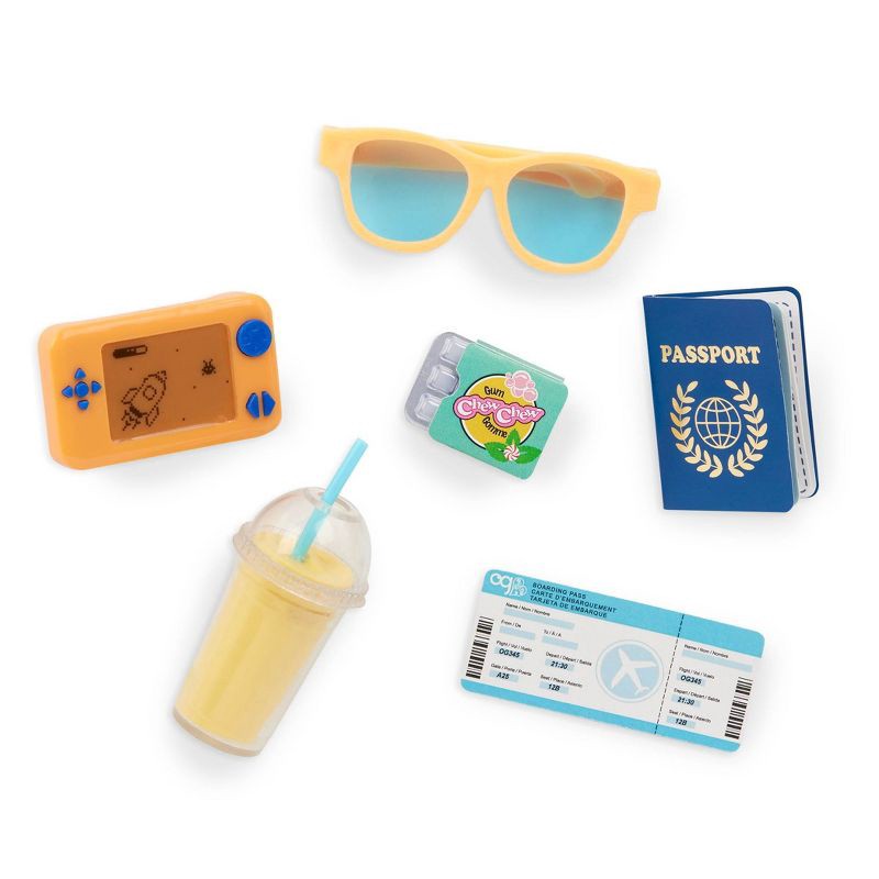slide 4 of 4, Our Generation Milo 18'' Boy Doll Luggage & Travel Accessories Set, 1 ct