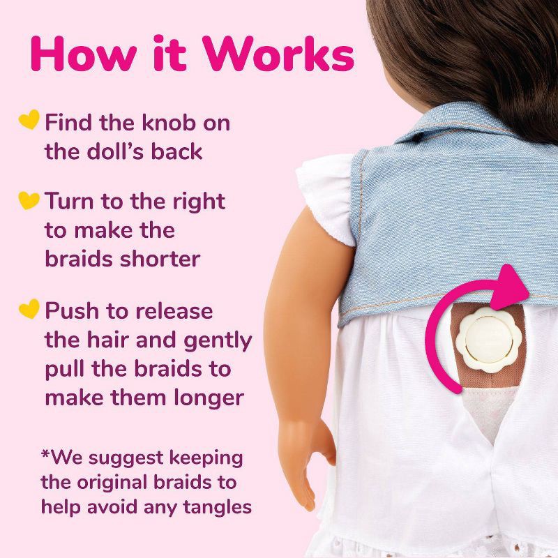 slide 3 of 10, Our Generation Perla 18'' Hair Grow Doll & Styling Accessories Set, 1 ct