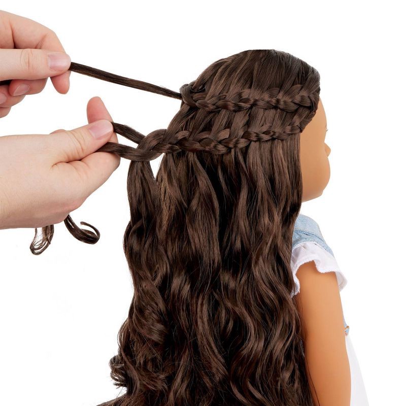 slide 4 of 10, Our Generation Perla 18'' Hair Grow Doll & Styling Accessories Set, 1 ct