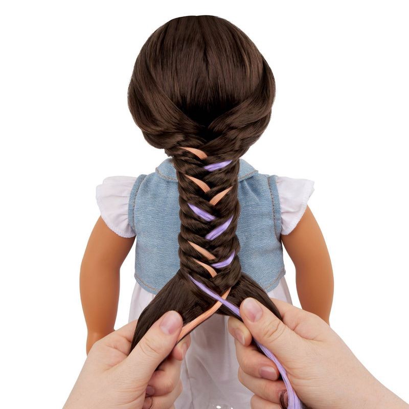 slide 5 of 10, Our Generation Perla 18'' Hair Grow Doll & Styling Accessories Set, 1 ct
