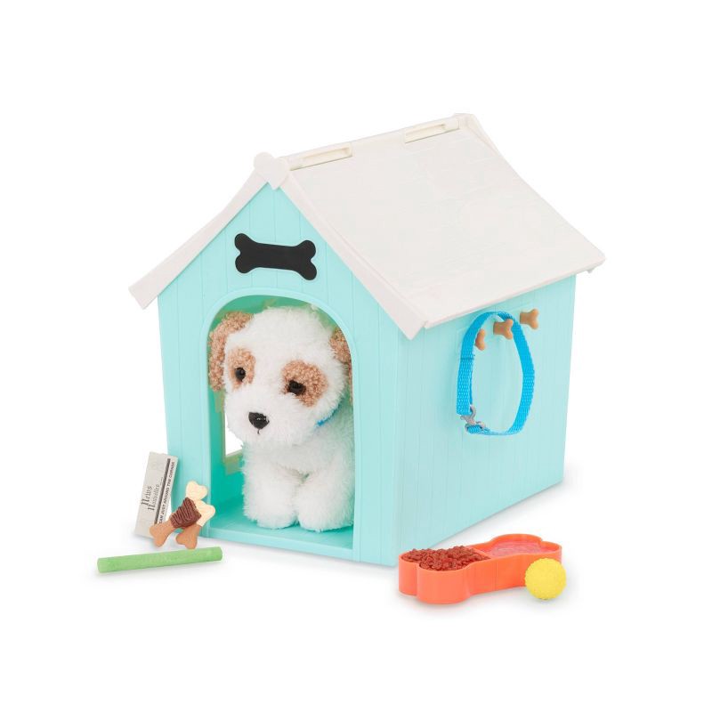 slide 3 of 5, Our Generation Puppy Place Pet Dog Plush & Dog House Accessory Set for 18'' Dolls, 1 ct