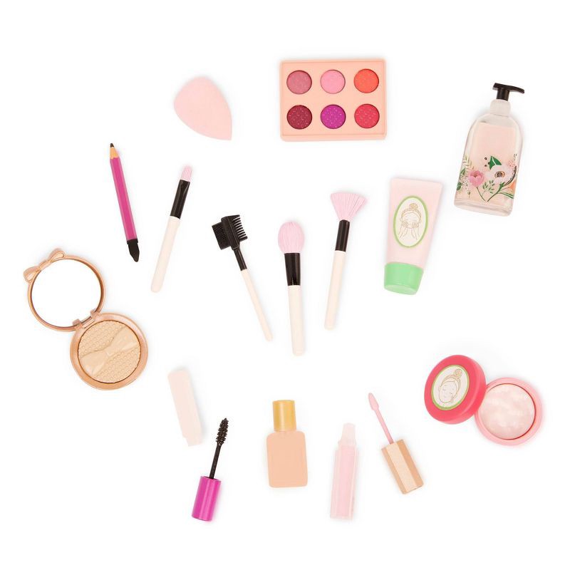 slide 6 of 7, Our Generation Fabulous Fun Pink Vanity Table & Chair Dollhouse Accessory Set for 18'' Dolls, 1 ct