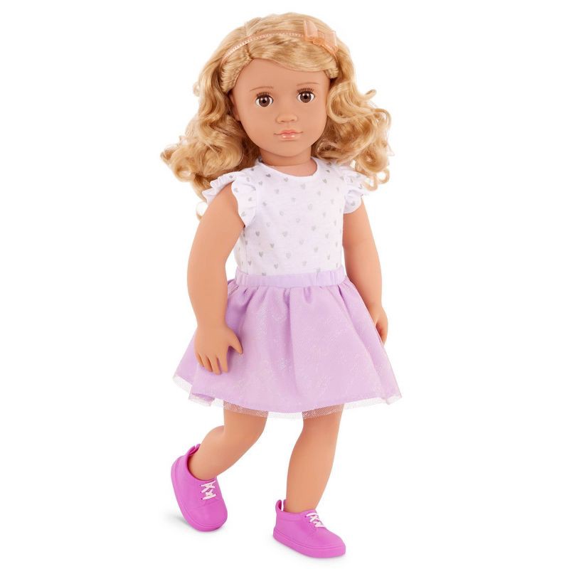 slide 5 of 9, Our Generation Tabby Posable 18'' Doll with Pet Bunny Plush & Storybook Set, 1 ct