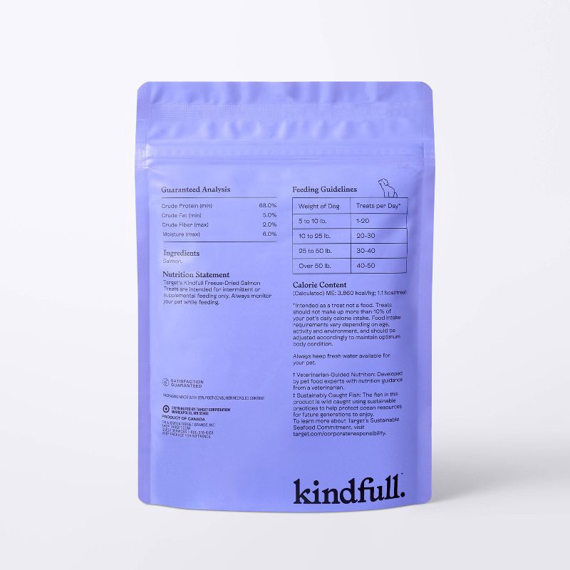 slide 3 of 7, Freeze-Dried Dog Treats Salmon - 3oz - Kindfull™, 3 oz