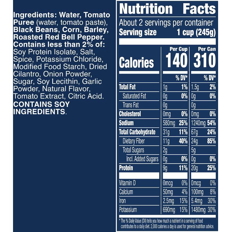 slide 7 of 8, Progresso High Protein Southwest style Black Bean Soup - 18.5oz, 18.5 oz