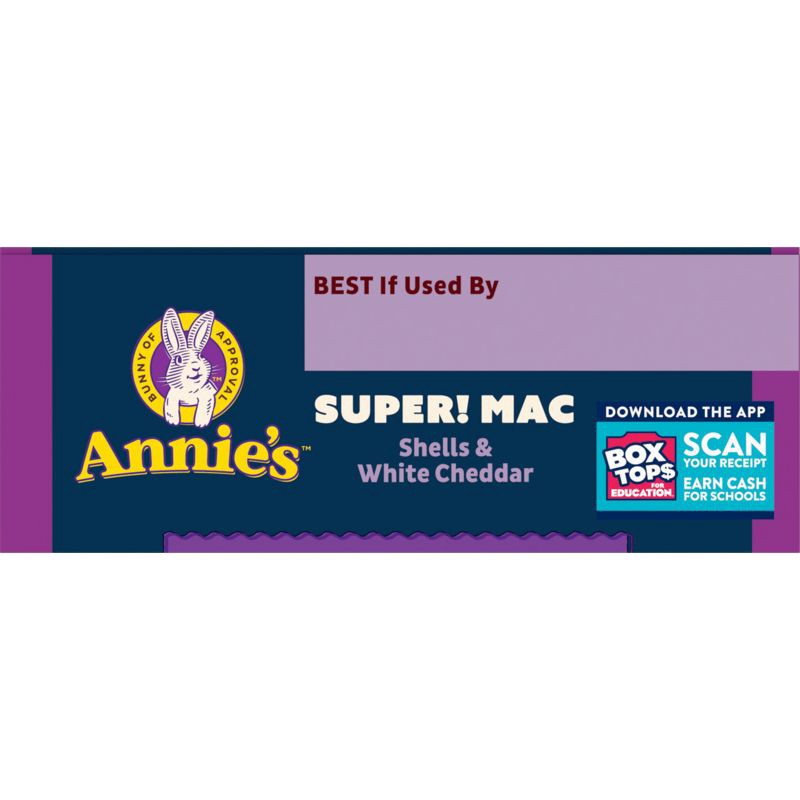 slide 7 of 7, Annie's Organic Super Mac Shells & White Cheddar Mac and Cheese - 6oz, 6 oz