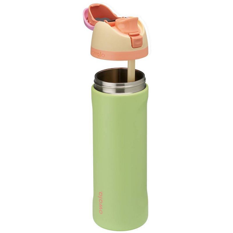 slide 2 of 6, Owala 24oz FreeSip Stainless Steel Water Bottle - Lime Light, 24 oz