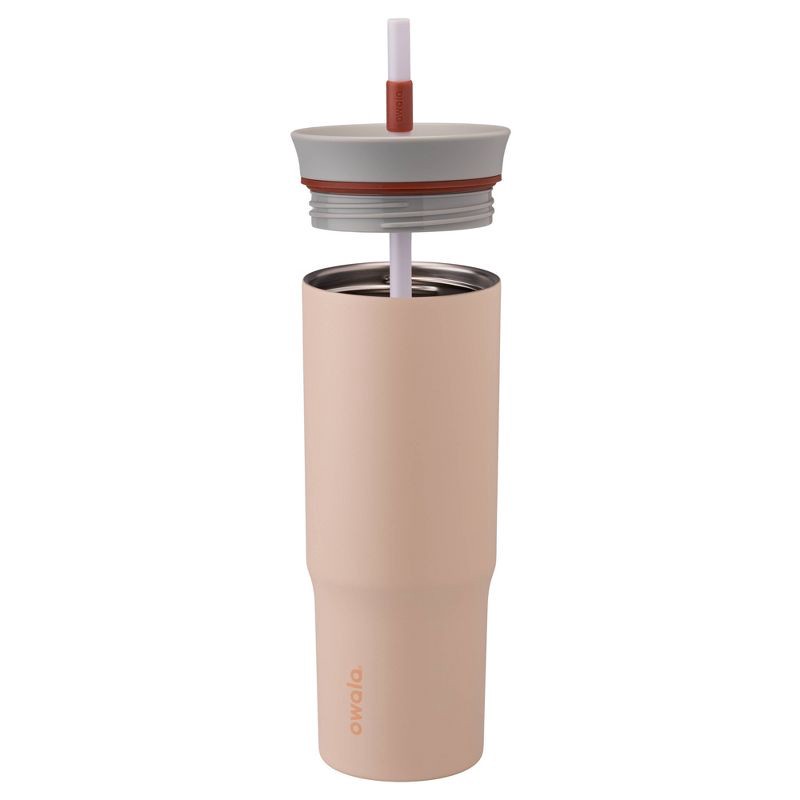 slide 2 of 9, Owala 24oz Stainless Steel Straw Tumbler - Sandy Shores, 24 oz