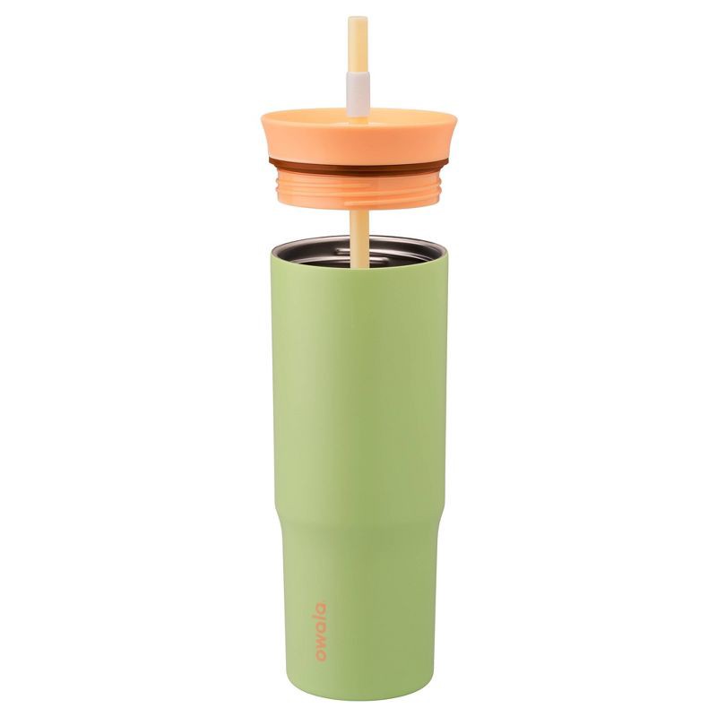 slide 2 of 9, Owala 24oz Stainless Steel Straw Tumbler - Lime Light, 24 oz