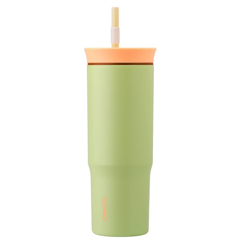 slide 1 of 9, Owala 24oz Stainless Steel Straw Tumbler - Lime Light, 24 oz