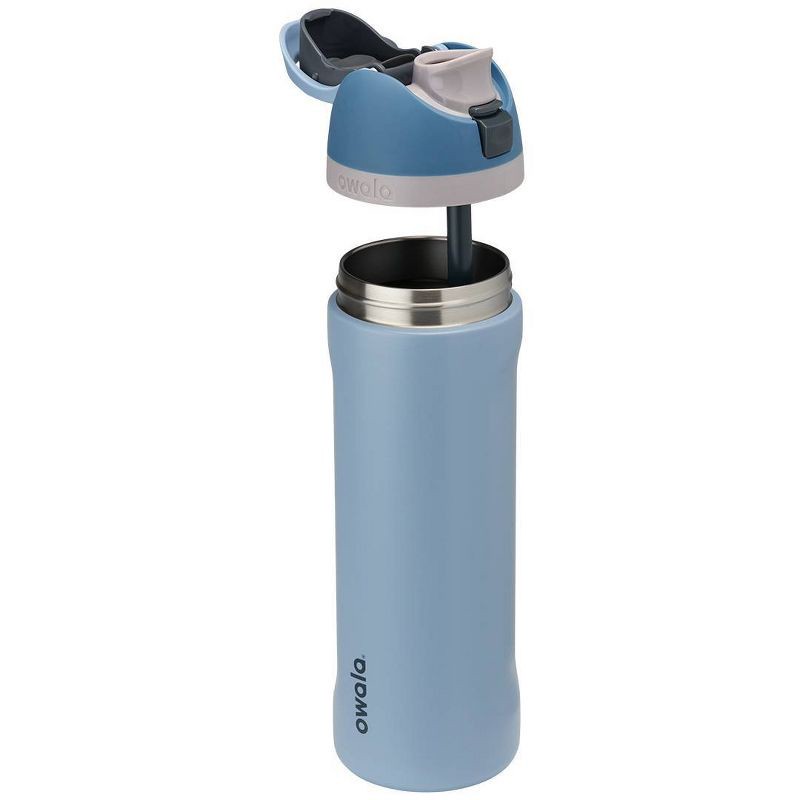 slide 2 of 6, Owala 24oz FreeSip Stainless Steel Water Bottle - Rainstorm, 24 oz