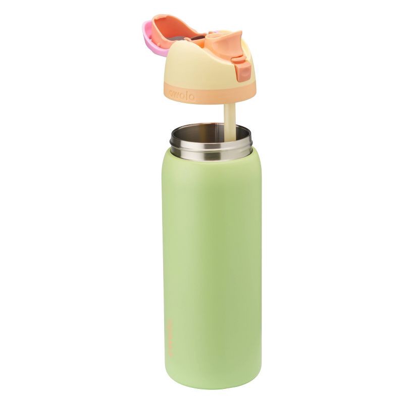slide 2 of 4, Owala 32oz FreeSip Stainless Steel Water Bottle - Lime Light: Insulated, Leakproof, 32 oz