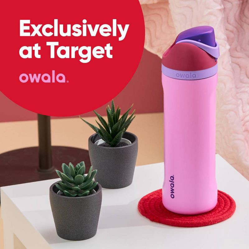 slide 5 of 6, Owala 24oz FreeSip Stainless Steel Water Bottle - Electric Orchid, 24 oz