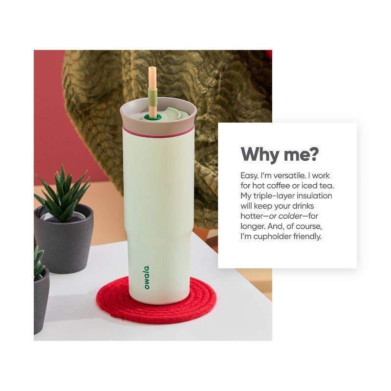 slide 9 of 9, Owala 24oz Stainless Steel Straw Tumbler - Alpine Sport, 24 oz