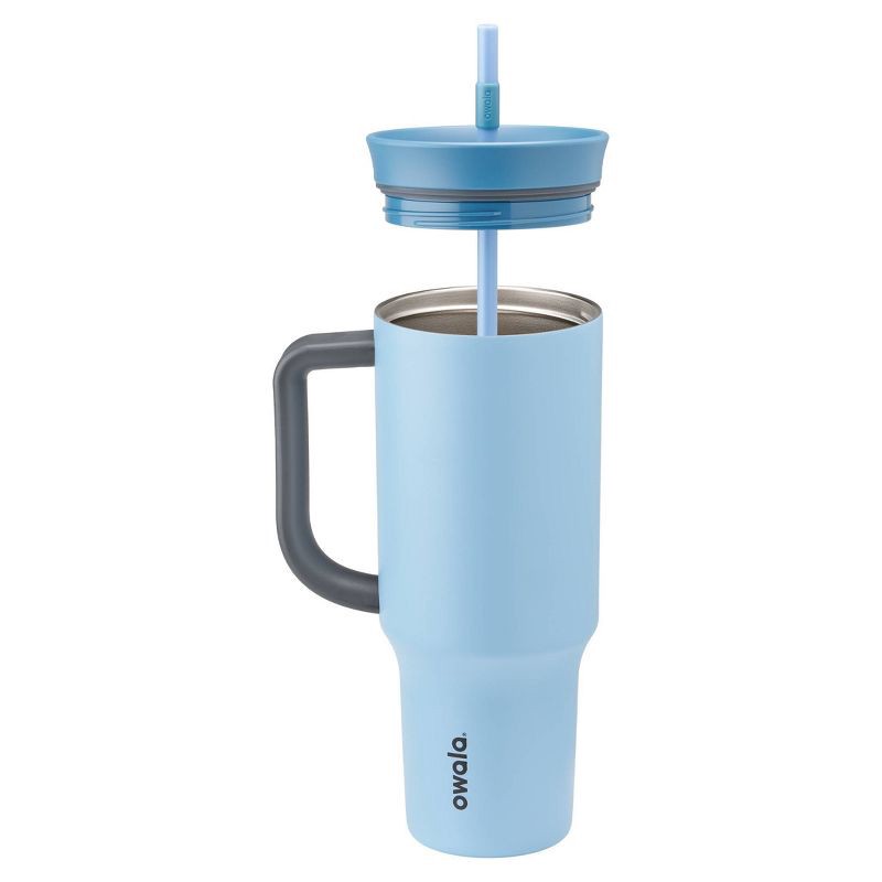 slide 2 of 4, Owala 40oz Stainless Steel Straw Tumbler - Rainstorm, 40 oz