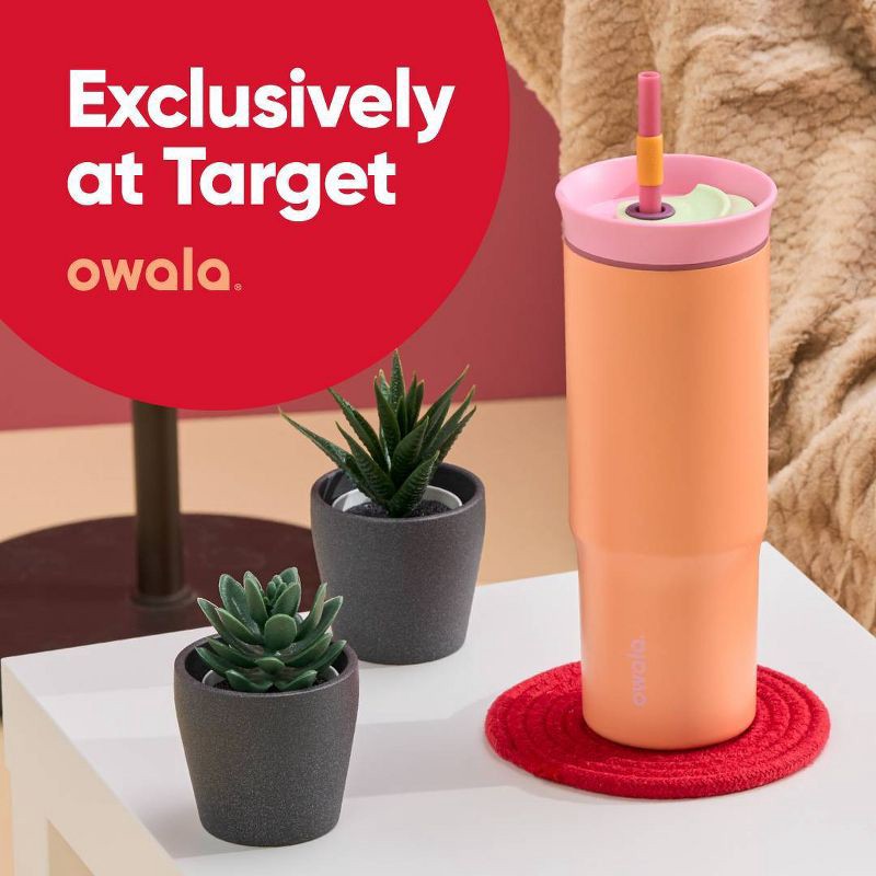 slide 5 of 9, Owala 24oz Stainless Steel Straw Tumbler - Tangy Tango, 24 oz