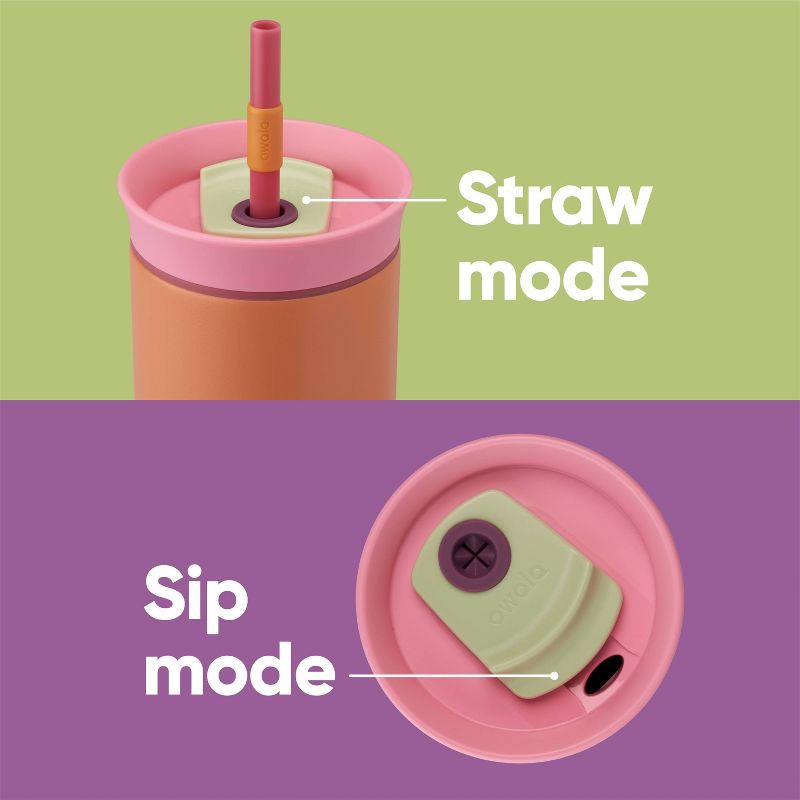slide 7 of 9, Owala 24oz Stainless Steel Straw Tumbler - Tangy Tango, 24 oz