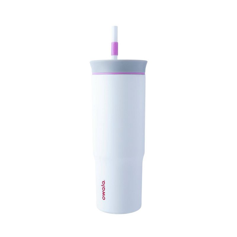 slide 1 of 9, Owala 24oz Stainless Steel Straw Tumbler - Sleek, 24 oz