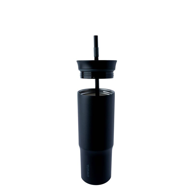 slide 2 of 9, Owala 24oz Stainless Steel Straw Tumbler - Very Very Dark, 24 oz