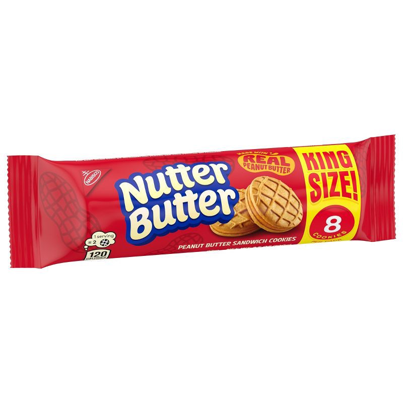 slide 10 of 15, Nutter Butter King Size Peanut Butter Sandwich Cookies - 3.5oz, 3.5 oz