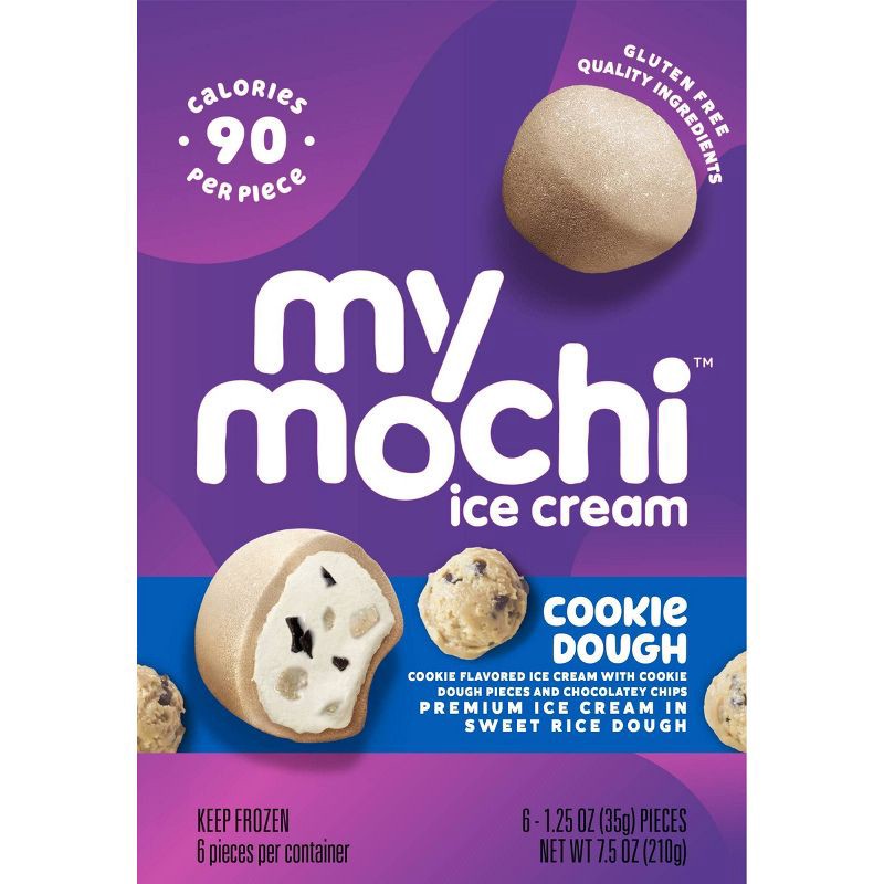 slide 1 of 3, My/Mochi Frozen Cookie Dough - 7.5oz/6pk, 6 ct; 7.5 oz