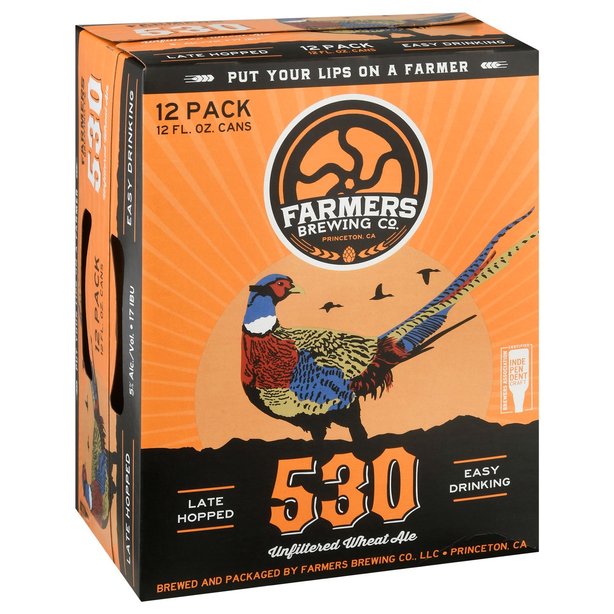 slide 6 of 12, Farmers Brewing Co. 530 Unfiltered Wheat Ale Beer 12-12 fl oz Cans, 12 ct