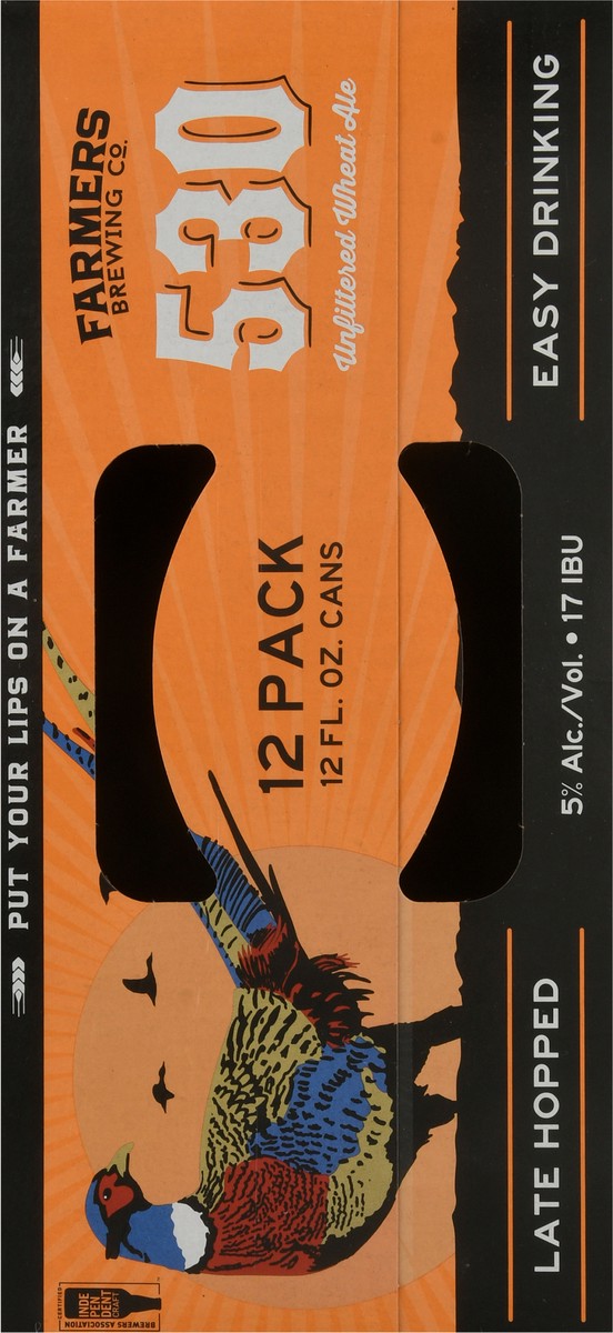 slide 10 of 12, Farmers Brewing Co. 530 Unfiltered Wheat Ale Beer 12-12 fl oz Cans, 12 ct