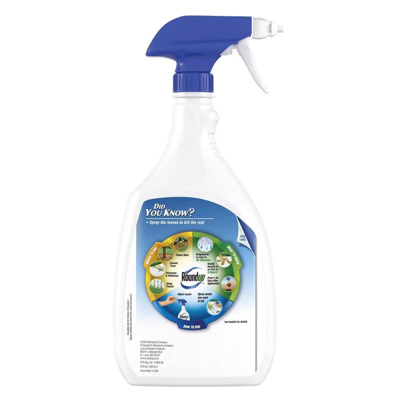 slide 12 of 16, Roundup Weed & Grass Killer RTU Trigger Herbicide 24oz, 24 oz