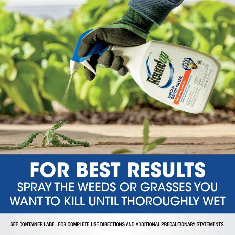 slide 11 of 16, Roundup Weed & Grass Killer RTU Trigger Herbicide 24oz, 24 oz
