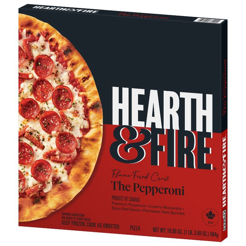 slide 8 of 9, HEARTH & FIRE Premium Frozen Pizza The Pepperoni - 19.9oz, 19.9 oz