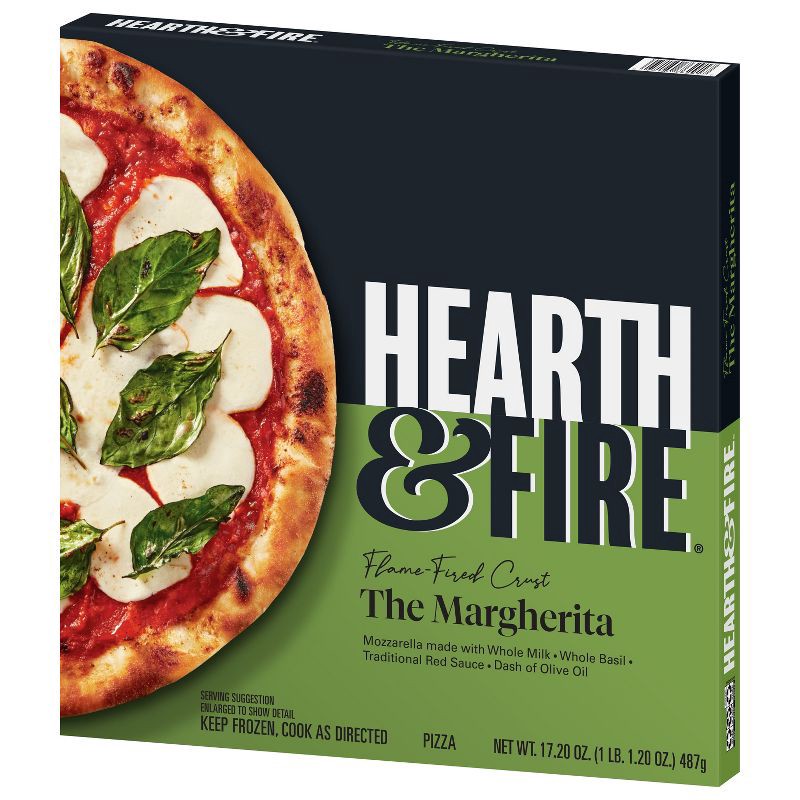 slide 8 of 9, HEARTH & FIRE Premium Frozen Pizza The Margherita - 17.2oz, 17.2 oz