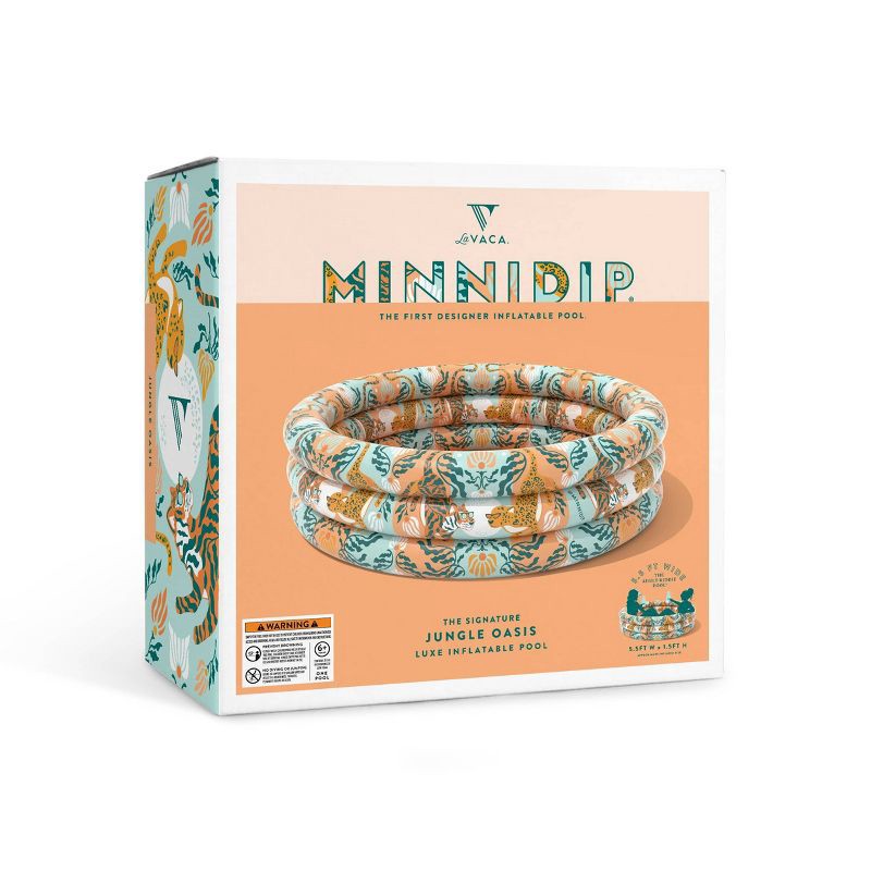 slide 3 of 7, MINNIDIP Pool - Jungle Oasis, 1 ct