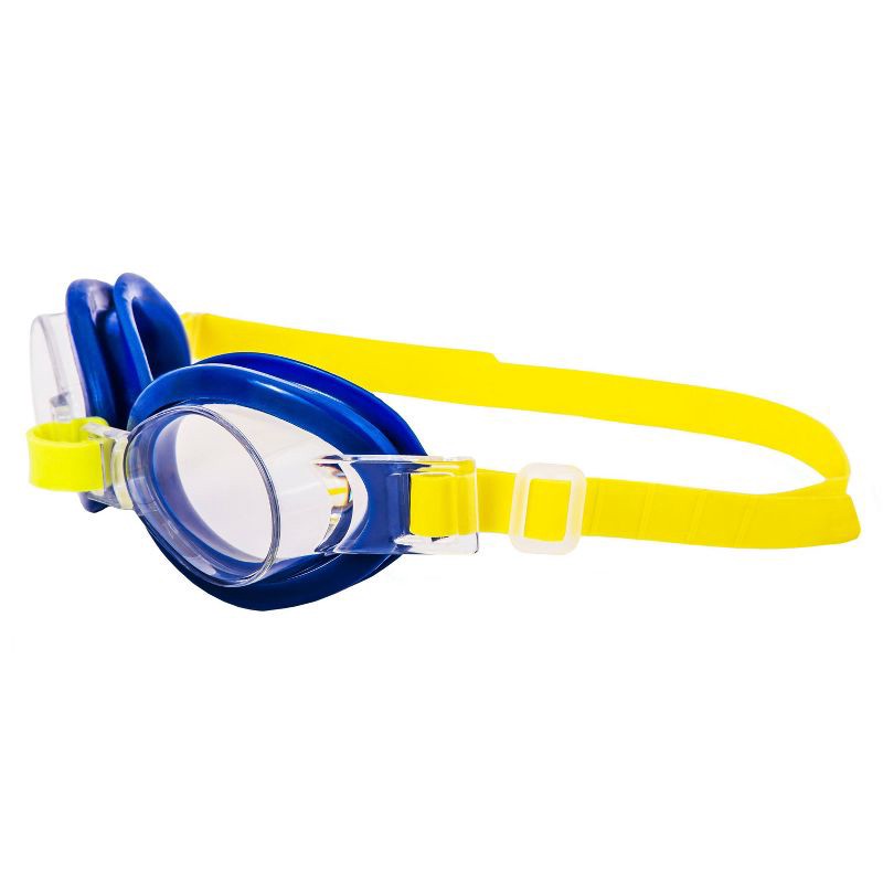 slide 2 of 3, Aqua Leisure SPLASHTIME Kids' Swim Goggles - Blue: Latex-Free, Adjustable Polycarbonate Lens, 1 ct