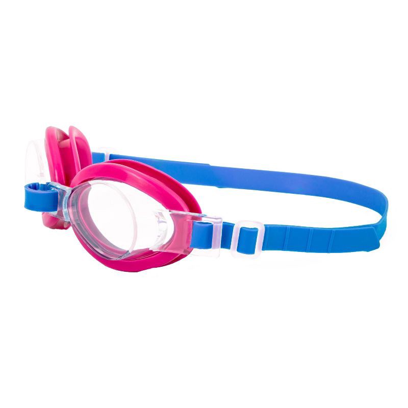 slide 2 of 4, Aqua Leisure SPLASHTIME Kids' Swim Goggles - Pink: Latex-Free Adjustable Lenses, 1 ct