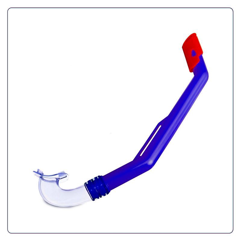 slide 4 of 4, Aqua Leisure BIG ISLAND Kids' Snorkel Mask Combo - Blue: Polycarbonate Lens, Adjustable Strap, 1 ct