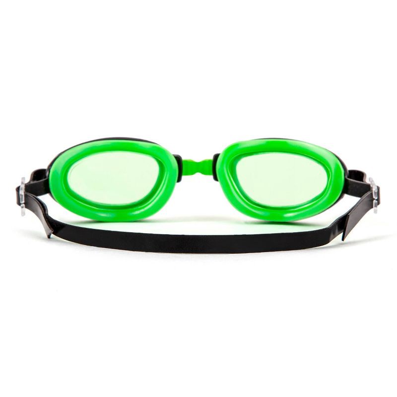 slide 3 of 4, Aqua Leisure NEWT Kids' Swim Goggles - Black/Green: PVC, Adjustable, Latex-Free, 1 ct