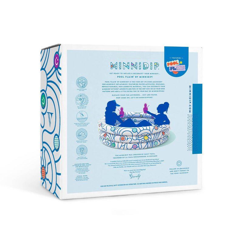 slide 8 of 9, MINNIDIP Pool All Smiles and Waves with Pool - Fl Air, 1 ct