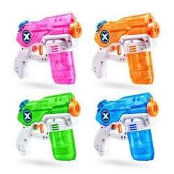 XSHOT Water Stealth Soaker 4pk Water Blasters by ZURU: Kids Ages 5+ Plastic Toy