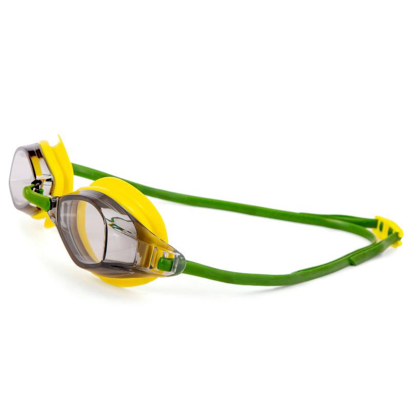 slide 2 of 3, Aqua Leisure EQUINOX Adult Swim Goggles - Green: Latex-Free, Adjustable Polycarbonate Lens, 1 ct
