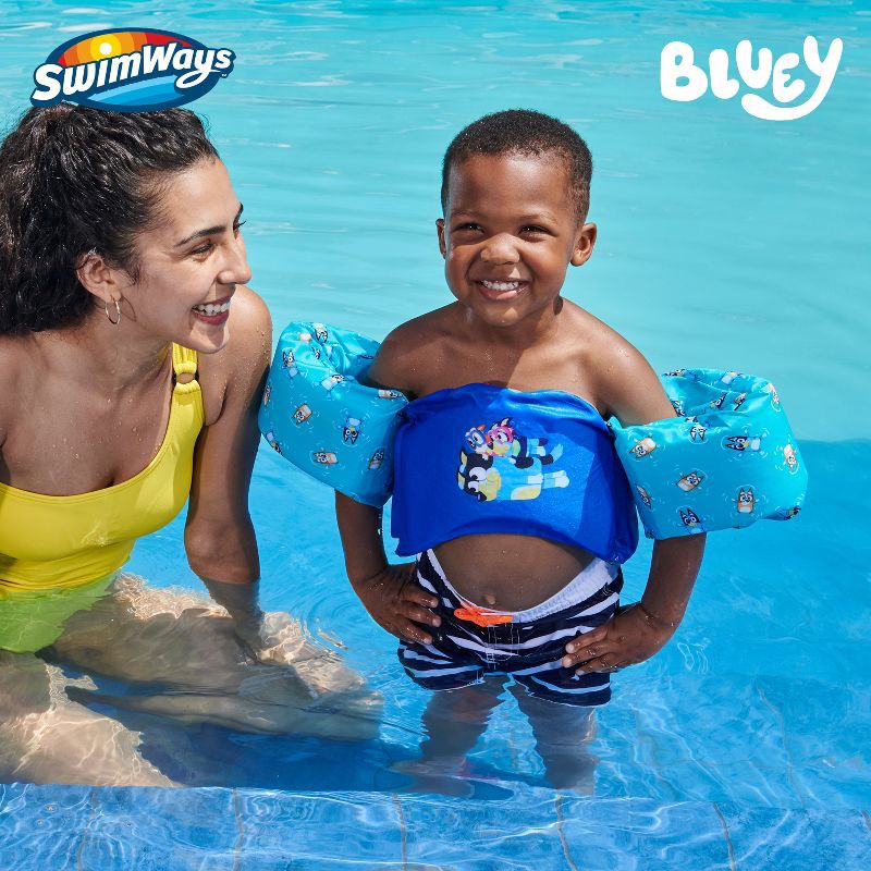 slide 2 of 7, Swimways Bluey Swim Trainer Life Jacket: Buckle Closure & Polyethylene Material, 1 ct