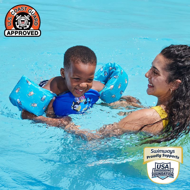 slide 5 of 7, Swimways Bluey Swim Trainer Life Jacket: Buckle Closure & Polyethylene Material, 1 ct