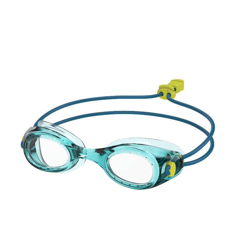 slide 1 of 4, Speedo Kids' Glide Swim Goggles - Clear/Blue/Green, 1 ct