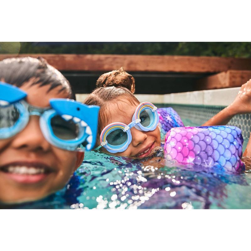 slide 6 of 6, Speedo Kids' Sunny Vibes Swim Goggles - Rainbow: Ages 3-6, Latex-Free, Anti-Fog, 1 ct