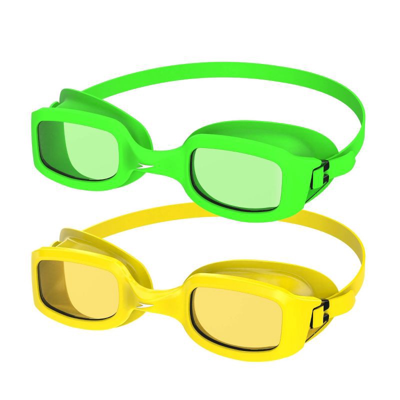 slide 2 of 3, Speedo Kids' 2pk Sonic Swim Goggles - Yellow/Green, 2 ct