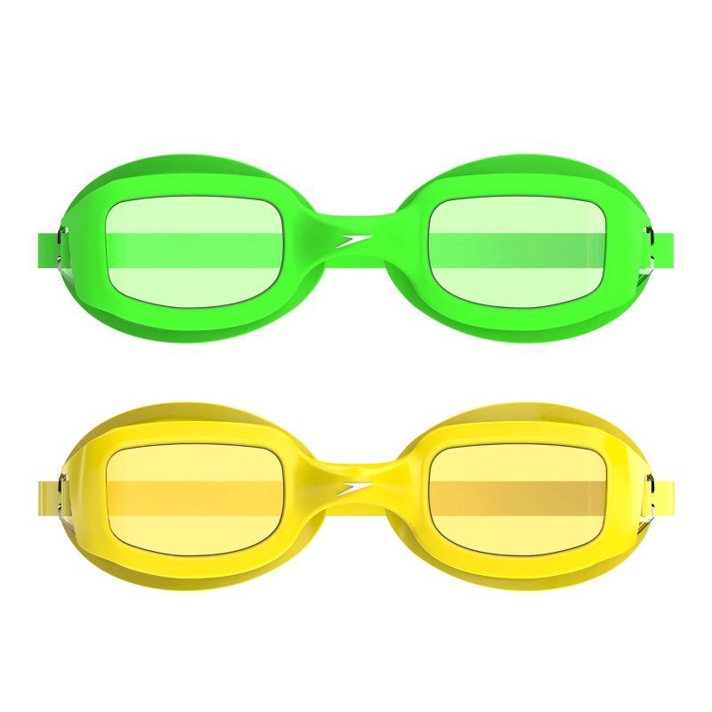 slide 1 of 3, Speedo Kids' 2pk Sonic Swim Goggles - Yellow/Green, 2 ct
