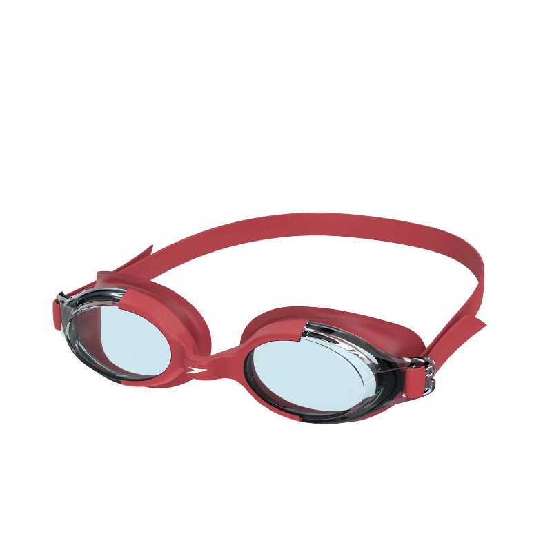 slide 1 of 3, Speedo Junior Seaspray Swim Goggles - Red: Anti-Fog, Adjustable Strap, Ages 6-14, 1 ct
